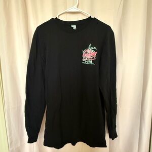 The Green Black Long Sleeve Top